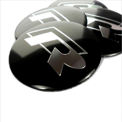 R Type Wheel Hub Caps Emblem Badge Sticker for VW Passat Golf 6 Tiguan - Pinalloy Online Auto Accessories Lightweight Car Kit 