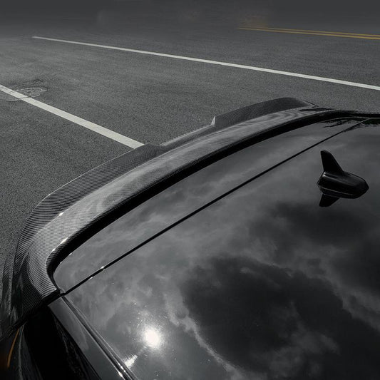 Spoiler posteriore in ABS con motivo in carbonio stampato Hydrographics per MK7 VW7.5 R GTI 2014+