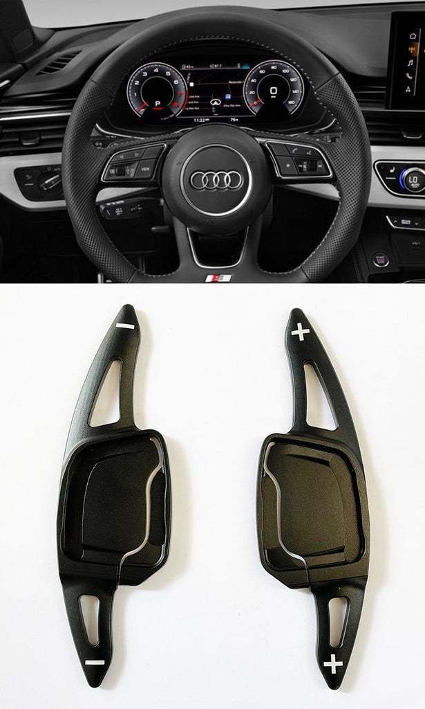 Pinalloy Black Metal Steering Wheel Paddle Shifter Extension for New A