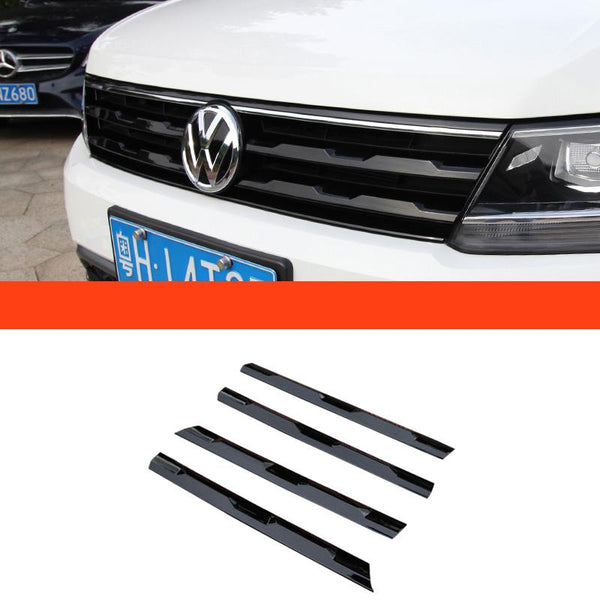 Pinalloy ABS Made Black Front Grill Frame Sticker for VW Tiguan 2017 - 2020