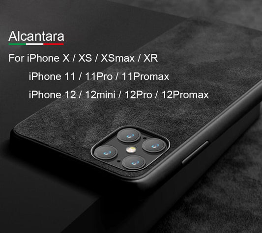 Synthetic Cashmere iPhone Case for all series X XR XS 11 Pro Max 12 mini Pro Max