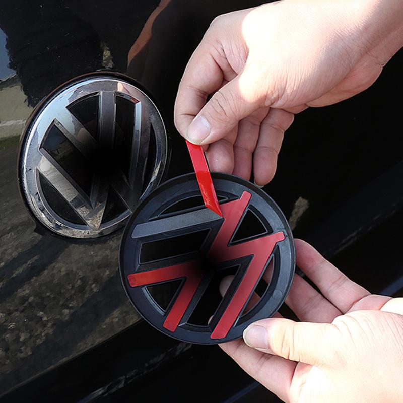 ABS Made Front Black Emblem Badge Stickers For 2019+ VW Passat (USA Version)