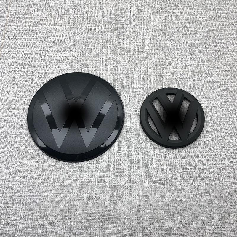 Overlay Protector ABS Made Front and Back Black Emblem Badge Stickers For 2018 - 2020 Tharu R Line