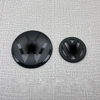 Overlay Protector ABS Made Front and Back Black Emblem Badge Stickers For 2018 - 2020 Tharu R Line