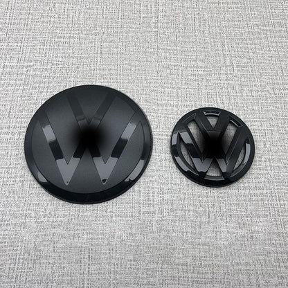 ABS Made Front and Back Black Emblem Badge Stickers For 2018 - 2021 TAYRON GTE