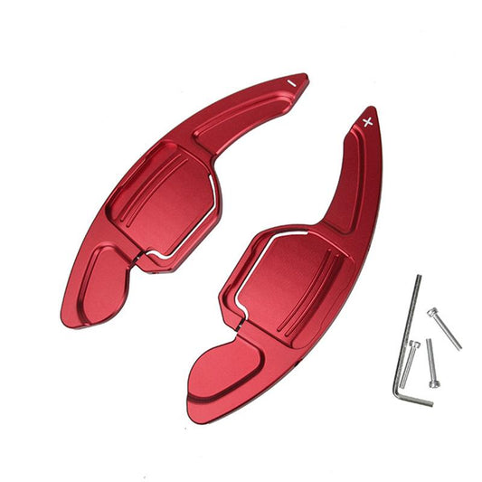Red Steering Paddle Shifter Extension Compatible with A3, A4, A5, A6, and A7 (2008-2018)