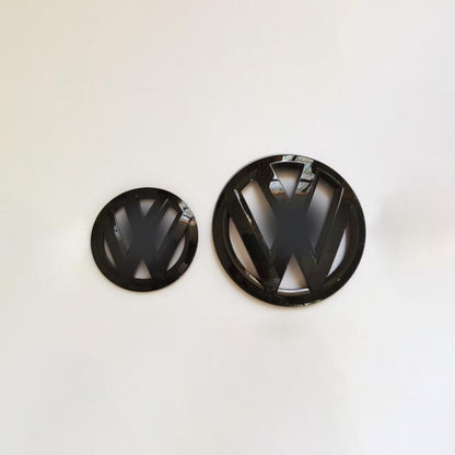 ABS Made Front and Rear Black Emblem Badge Stickers For Scirocco Models