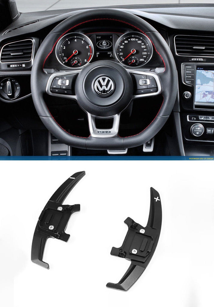Pinalloy Aluminum Paddle Shifter Extension for Automatic DSG Steering Wheel VW Golf MK7 Scirocco GTi R (Replacement Ver.)