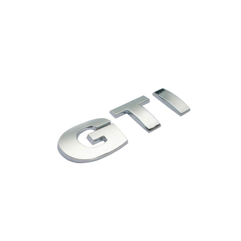 GTI Wording Emblem Chrome Stickers Mark Metal Lappet Decals Labeling