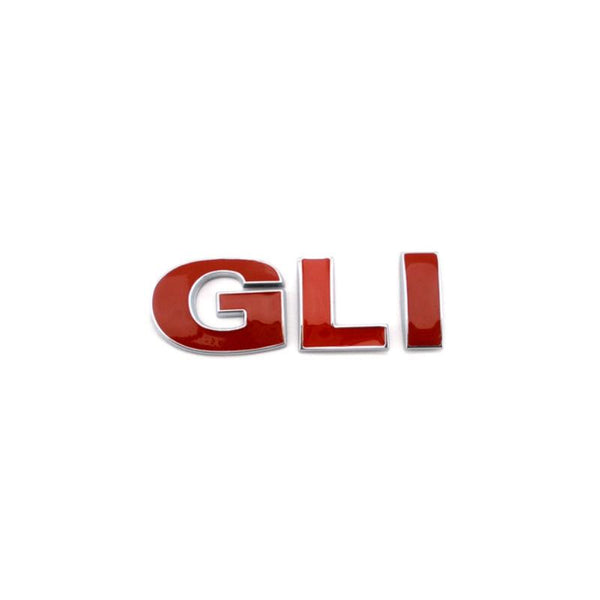 GLI Wording Emblem Chrome Stickers Mark Metal Lappet Decals Labeling