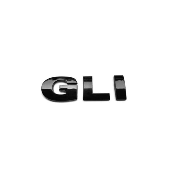 GLI Wording Emblem Chrome Stickers Mark Metal Lappet Decals Labeling