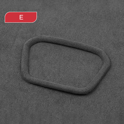 Interior Alcantara Steering Wheel Ring Emblem Frame For Audi Models