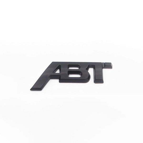 3D Thick ABS ABT Wording Sticker Badge and Front Emblem (Black)