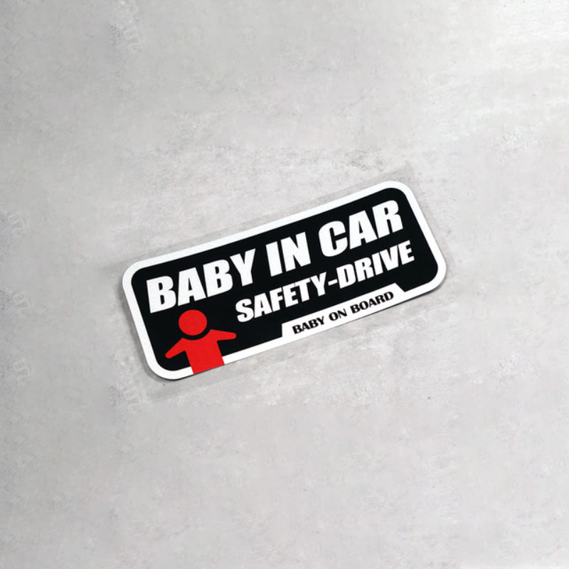 Pinalloy Gag Style Sticker "Baby In Car Safety-Drive"