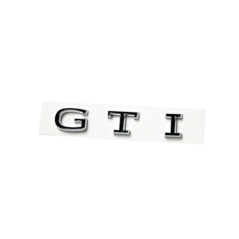 MK8 Style GTI Wording Emblem Chrome Stickers Mark Metal Lappet Decals Labeling