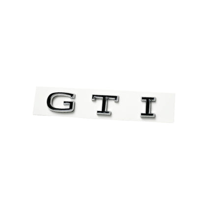 MK8 Style GTI Wording Emblem Chrome Stickers Mark Metal Lappet Decals Labeling