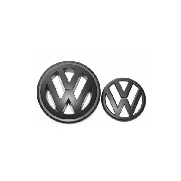 ABS Made Front and Rear Black Emblem Badge Stickers For 2009 - 2012 Passat CC Models
