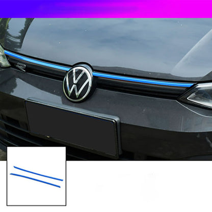 Pinalloy Glossy Front Frame Grill ABS Sticker Line Liner For VW MK7.5 2021+