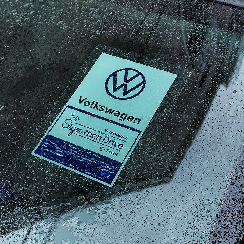 Pinalloy Gag Sticker "VW" Pass