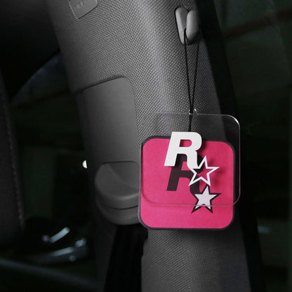 Rockstar Games "R" Keychain Interior Hanging Decoration (Pink)