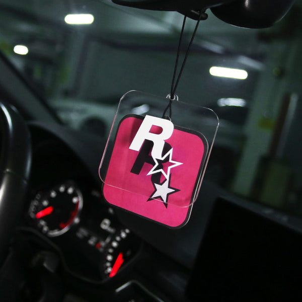 Rockstar Games "R" Keychain Interior Hanging Decoration (Pink)