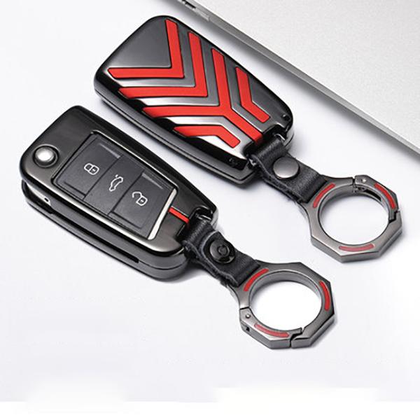 Pinalloy Chrome Car Key Case Cover for Volkswagen VW Golf 7 MK7 7.5 Polo CC Type R - Pinalloy Online Auto Accessories Lightweight Car Kit 