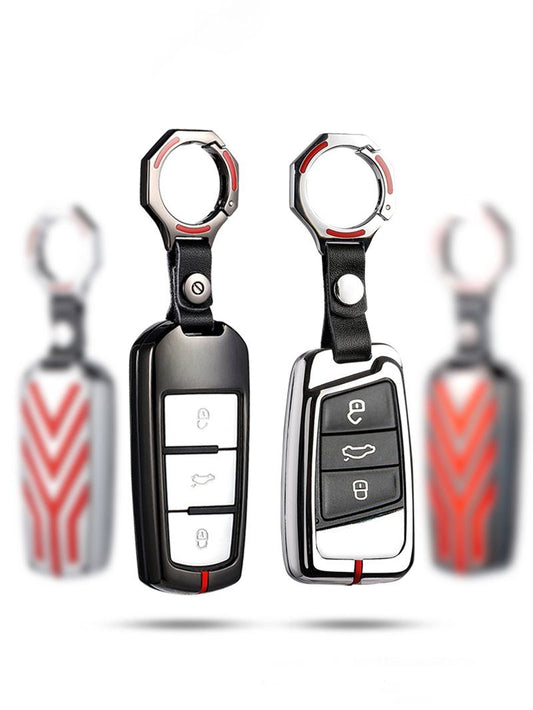 Pinalloy Chrome Car Key Case Cover for Volkswagen VW Golf 7 MK7 7.5 Polo CC Type R - Pinalloy Online Auto Accessories Lightweight Car Kit 