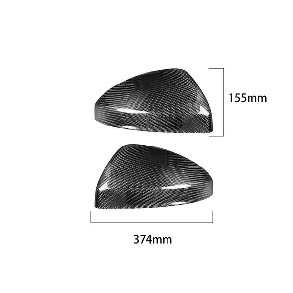 Pinalloy Carbon Fiber Side Mirror Covers Caps For Audi TT 2015+ R8 2016+