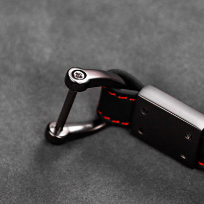 Portachiavi in ​​vera pelle cucita Pinalloy per VW GTI Type R