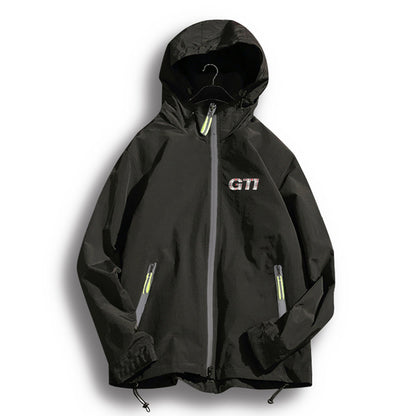 GTI Hooded Jacket Hoddie men's Cardigan Jacket (V2 Black)