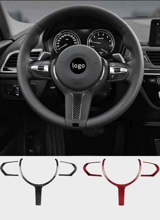 Real Carbon Fiber Steering Wheel Interior Modification Part for Bimmer F10 (5 series) / F30 (3 series)