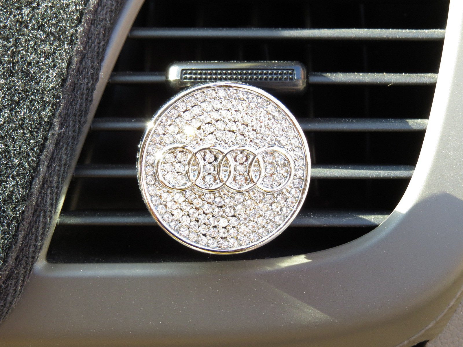 Pinalloy Car Air Freshener Fragrance Perfume with Audi Emblem Logo - Pinalloy Online Auto Accessories Lightweight Car Kit 