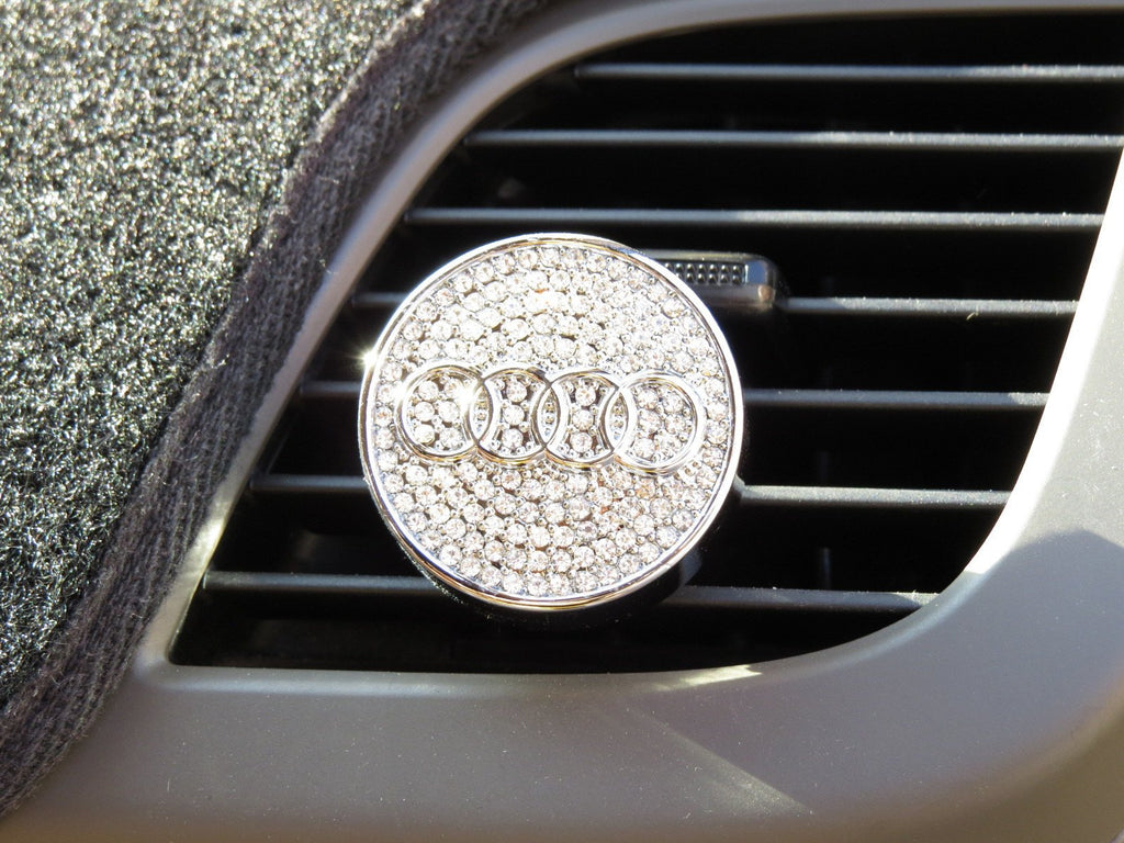 Pinalloy Car Air Freshener Fragrance Perfume with Audi Emblem Logo