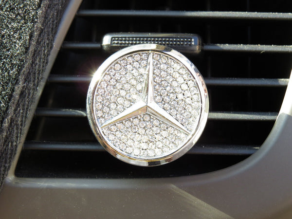 Pinalloy Car Air Freshener Fragrance Perfume with Mercedes Benz Emblem Logo - Pinalloy Online Auto Accessories Lightweight Car Kit 