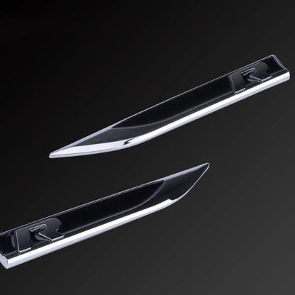 Pinalloy Emblem Chrome Stickers Motion Blade Side Mark Metal Labeling for Golf R MK6 7 7.5 - Pinalloy Online Auto Accessories Lightweight Car Kit 