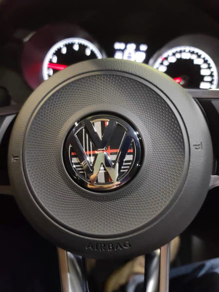 (Virtual Gallery) GTI type sticker on Steering Wheel Emblem by Pinalloy