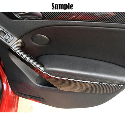 (Set of 8pcs) ABS with Carbon Fiber Pattern Interior Door Cover Trim for Golf 6 MK6 2009-2013