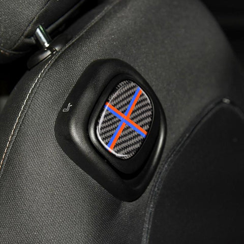 (2pcs per set) ABS Interior carbon fiber cover Seat Back Handle Trim For MINI Cooper F55 F56 (Ver.2)
