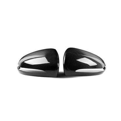 (Set of 2) Pinalloy Carbon Fiber Replacement Side Door Mirror Caps for FOR 2015-2019 MERCEDES BENZ W222 S550 S600 S63
