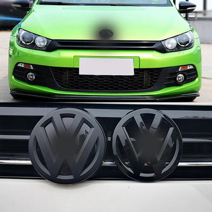 ABS Made Front and Rear Black Emblem Badge Stickers For Scirocco Models