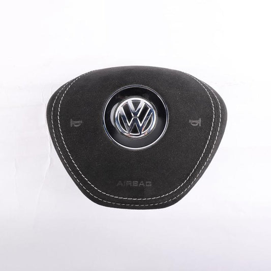 Pinalloy Alcantara Steering Wheel Airbag Cover for VW MK7 PASSAT JETTA