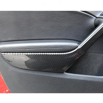ABS with Carbon Fiber Pattern Interior Handle Frame in the For 2009 - 2013 VW Golf 6 GTI Right-hand Drive Model