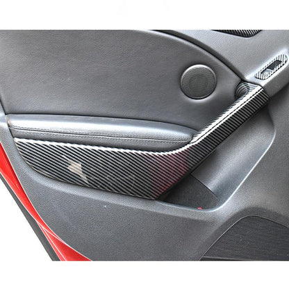 ABS with Carbon Fiber Pattern Interior Handle Frame in the For 2009 - 2013 VW Golf 6 GTI Right-hand Drive Model