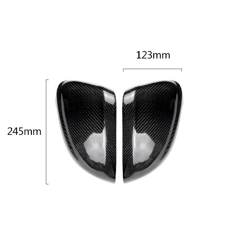 Pinalloy Real Carbon Fiber Replacement Side Mirror Cover For Audi A4 B9 2016+ /A5 B9 2017+ (with lane change) - Pinalloy Online Auto Accessories Lightweight Car Kit 