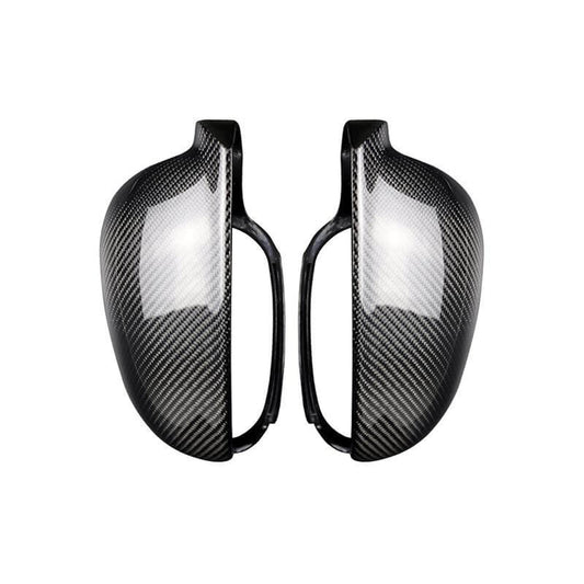 (Set of 2) Real Carbon Fiber Side Door Mirror Cover Trim for Compatible with 2003-2009 MK5 Golf / GTI / R Models