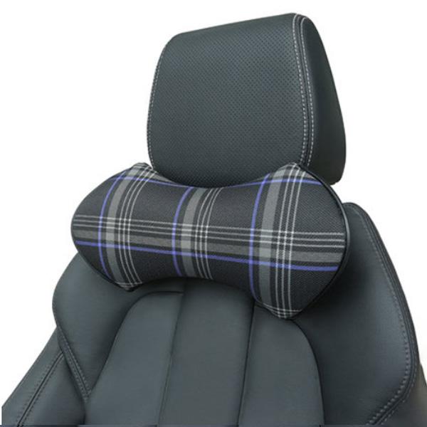 Scotland Pattern Cotton Headrest Car Use Neck Pillow