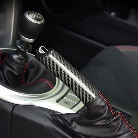Pinalloy ABS Carbon Fiber handbrake Interior Handbrake Cover for Subaru BRZ Toyota 86