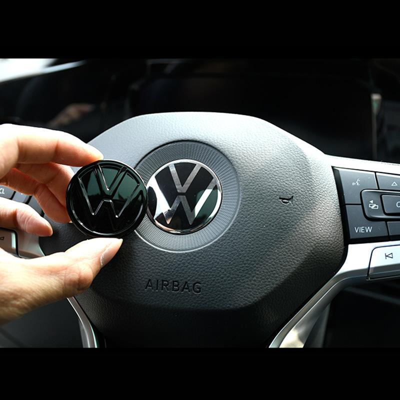 ABS Interior Steering Wheel Emblem for VW Golf Marks 8 8.5 Model