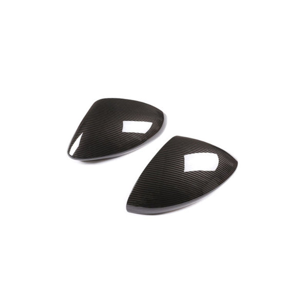 (Set of 2) Pinalloy ABS Carbon Fiber Side Door Mirror Cover Caps For Stelvio 2017-21