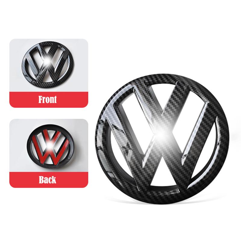 ABS Made Front Carbon Pattern Emblem Badge Stickers For 2009-2013 MK6 Models